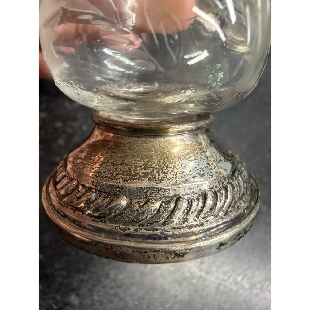 Quaker Silver Co Vtg Sterling 703 Weighted Hurricane Salt & Pepper Shakers 6 Set - Picture 4 of 8